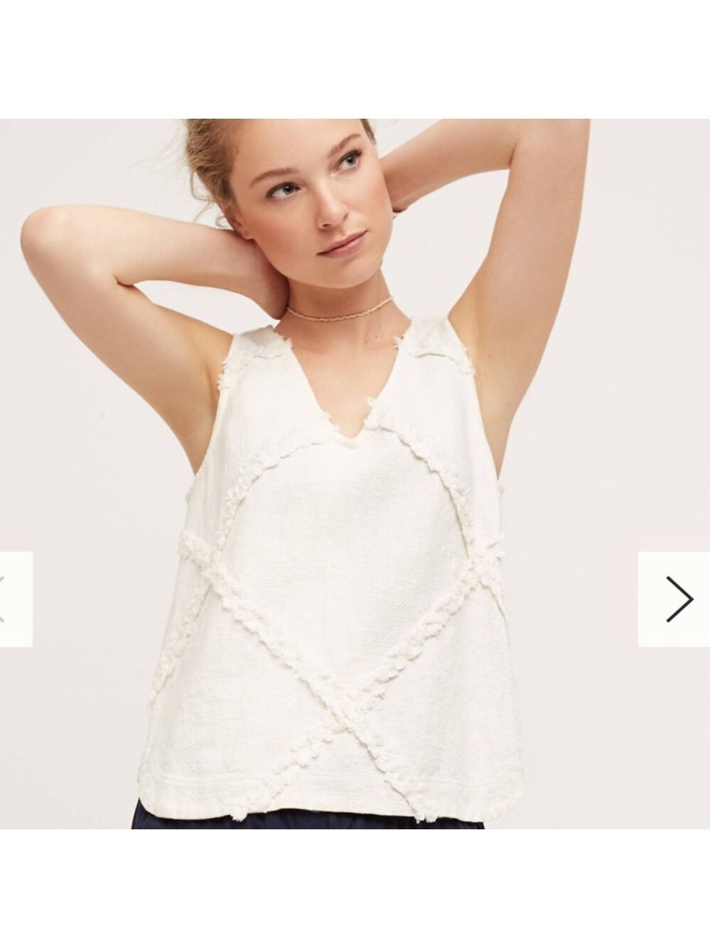 Anthropologie Crosshatched Tank Top! - Picture 6 of 8
